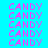 Pixelated text 'CANDY' repeated in across four colored quadrants: cyan, green, teal, and turquoise
