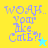 Pixelated text "WOAH... Your like CatE?!" on colored backgrounds with a star icon, animated between yellow and cyan