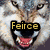 six pixelated images featuring wolves, a globe, and text elements including 'Feirce', 'and', 'Proud', 'Wolf creek International', and yellow text on a wolf's head