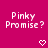 A static contact sheet of two identical animated frames showing pixelated text and heart symbols on a solid magenta background.