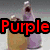 Four- of a character with light purple hair and white clothing, each showing a different pose with red text overlay reading "Purple And Brown Rock!"