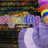 Pixelated static image with abstract multicolored background and partially visible text fragments in blue, purple, and yellow hues.