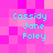 Pixelated cyan text reading 'Cassidy Jane Foley' on a pink and magenta checkerboard background with no visible motion.