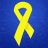 A split-screen buddy icon with a yellow ribbon on blue background and "Support Our Troops" text on red background.