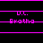 Pixelated text displays 'D.C.', 'B.C.', and 'A.C.' above 'Bratha' in three on a black background with bright pink lines