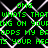 Green pixelated text on black background with white chain-link pattern, repeating phrases like "OMG WHATS THAT" and "OPPS MY BROPPS" in a