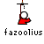 Pixelated red figure with white circular head hangs from brown string, displaying multiple hand positions and text labels below.