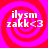 Four identical pixelated icons arranged in a , each featuring white text on red and pink spiral backgrounds
