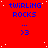 Red background with blue text 'TWIRLING ROCKS' and small white dots, featuring a repeated pattern of blue arrows pointing right.