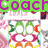 Animated icon with changing text overlays over a repeating pattern of hearts and infinity symbols on white background.