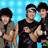 Three individuals in a group pose on the left, one person with curly hair on the right, and bold text below.