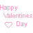 Pixelated pink text and heart symbols arranged in two on a white background, with animation changing the heart's fill state