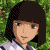Four pixelated anime-style character portraits arranged in a , each with distinct hair colors and backgrounds