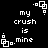 A 4-frame animated contact sheet showing a repeating pixel-art animation of text and small geometric shapes on a black background.