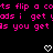 Pixelated pink text on black background with two white heart icons at bottom, displaying partial phrases and repeated 'you get' lines.