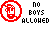A 5x4 contact sheet of pixel art frames showing a red circular icon with a cartoon face and text changes across frames, displaying