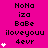 A static image with a bright pink background displays repeated text and heart symbols in black and white.