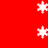 Red background with white snowflake icons in vertical and horizontal arrangements, some showing animation changes.