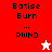 Pixelated text and star symbols on red, white, and pink backgrounds with visible animation changes.