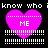 Four identical pixelated pink hearts with 'ME' text inside, arranged in a on black background with white dotted lines and horizontal bars