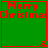 Four identical green squares with red borders display "Merry Christmas" text and small star icons at corners.