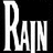 Black background with large white pixelated text 'RAIN' on left and smaller grayed-out text 'The Brothers Experience' on right.