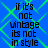 Blue background with green diamond-shaped pattern and repeated black text reading "if it's not vintage its not in style"