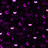 six distinct pixel art patterns with shifting colors and shapes