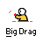 Pixelated character in yellow shirt holds red object, emitting white particle effects that change across frames on gray background.