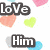 A static image with multiple text elements over heart-patterned backgrounds in various colors.
