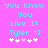 Cyan pixelated text on bright pink background with five white and one light purple heart symbols below.