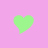 Six pastel-colored heart shapes arranged in a on solid background , each heart rendered with pixelated edges and distinct color variations