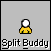Animated sequence of a yellow figure with white circular heads splitting into two figures, each holding hands and moving apart against gray background.
