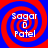 Four identical spiral-patterned icons arranged in a , each displaying text over a red and blue swirling background