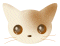 Two pixelated cat head icons side-by-side: left shows open eyes, right shows closed eyes with a pink heart above.
