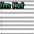 Pixelated green text on a striped background reads "I'm Not Gonna Write You A Love Song" with a gray rectangular area on the right.
