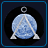 Animated contact sheet of a Stargate-themed buddy icon showing sequential frames with a blue planet, triangular gate structure, and rotating ring symbol against dark backgrounds.