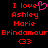 Red pixelated text on black background with pink heart symbol replacing 'I love' in left , identical right