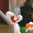 Animated contact sheet showing three sequential frames of Bugs Bunny in a Looney Tunes-style cartoon, with visible mouth and eye changes across frames.