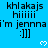 Blue background with repeated text and heart symbols in a pattern, showing partial cropping at bottom-right corner