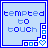 Two side-by-side pixel art chat bubbles with blue borders and light blue backgrounds, each containing the text "tempted to touch" in varying shades of blue pixels, with a heart symbol at the bottom right corner that changes from white to dark blue between frames.