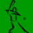 Four black stick-figure baseball players in various poses on a solid green background, with visible motion blur effects.