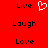 Red background with three of black text and a white pixelated heart symbol between the top words