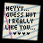 nine identical pixelated note cards with blue stripes, each displaying text and a of small heart icons that change color across frames