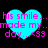 Four cyan hearts with pink text reading 'his smile... made my day...' and '<3' on a black background, arranged in two