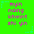 Bright green background with repeating pink text and blue star accents in a