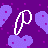Pixelated with repeating heart-shaped cherry motifs in multiple color variations across a tiled background