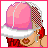 Pixelated image of a person with red hair wearing a pink cap and pink underwear, with text reading "I KNOW YOU WANT TO JUMP BEHIND" in red and pink letters.