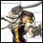 A 48x48 pixel buddy icon featuring a stylized anime character with brown hair and armor, alongside text reading "Anime IM" on the right side of the image.