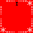 Red background with white dashed lines forming a , black 'I' symbols at four corners, and white asterisk-like symbols at intersections
